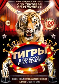 Цирковое шоу «Тигры на земле и в воздухе» афиша мероприятия