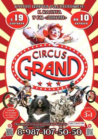 Шоу цирка-шапито «Grand» афиша мероприятия