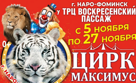 Билеты Шоу цирка-шапито «Максимус» (Наро-Фоминск)