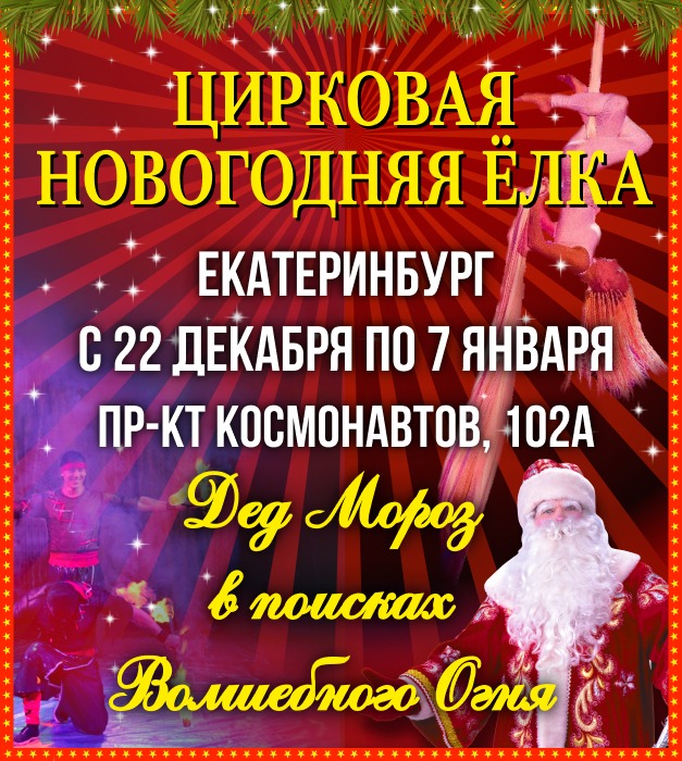 Билеты Цирковая новогодняя ёлка «Дед Мороз в поисках волшебного огня»
